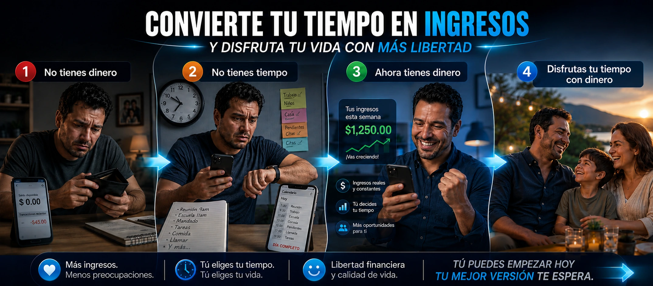 Convierte tu tiempo en ingresos con INGClean: mas ingresos, tu eliges tu tiempo y disfrutas tu vida con mas libertad.